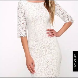 Lulu’s White Lace Dress